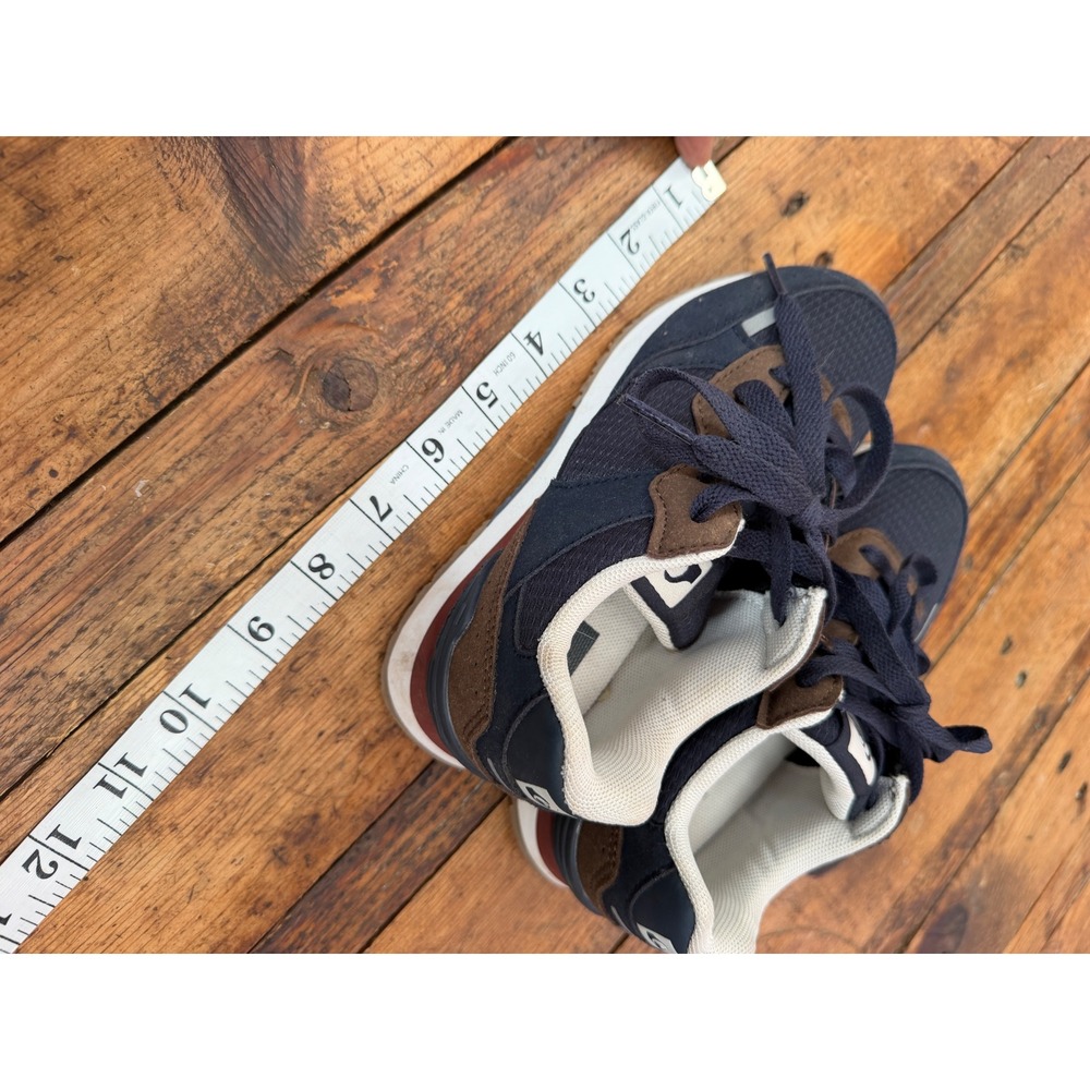 Quiksilver Kids Size 13 Beaumont Sneakers Skate Surf Y2K Navy Brown - Picture 4 of 9